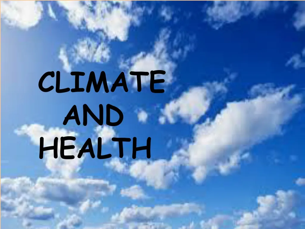 Climate and Health